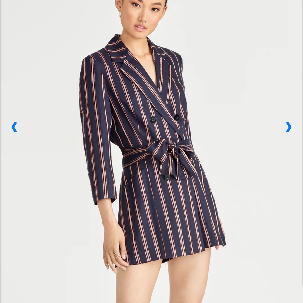 RACHEL Rachel Roy Black/Rose Gold Combo Wrap Skorts Casual